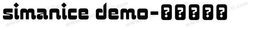 simanice demo字体转换